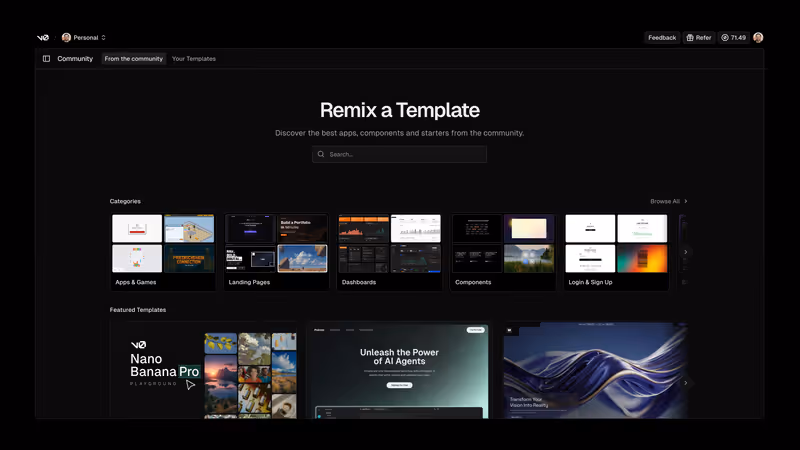 v0 screenshot